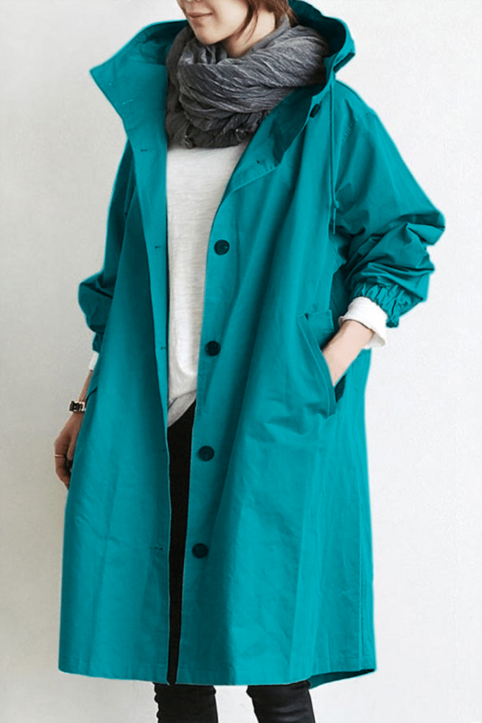 oversized hooded windbreaker jacket