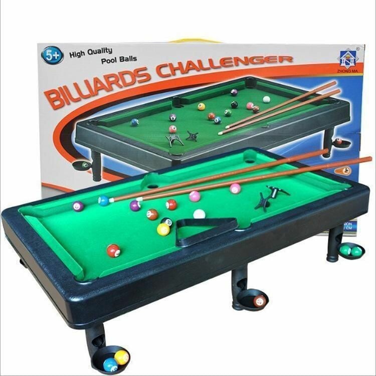 Mini Tabletop Pool Set Billiards Game Selenlictio
