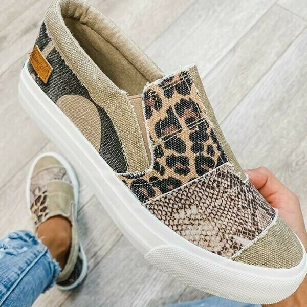leopard snakeskin sneakers