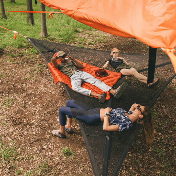 MULTIPERSON HAMMOCK PATENTED 3 POINT DESIGN (Free Worldwide Freight)