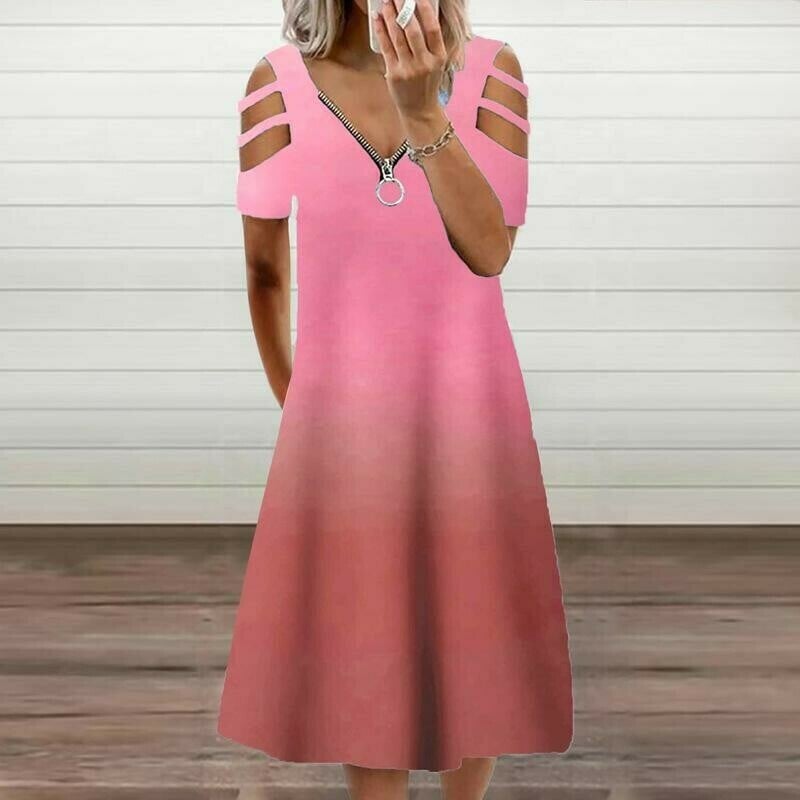 color block tunic maxi dress
