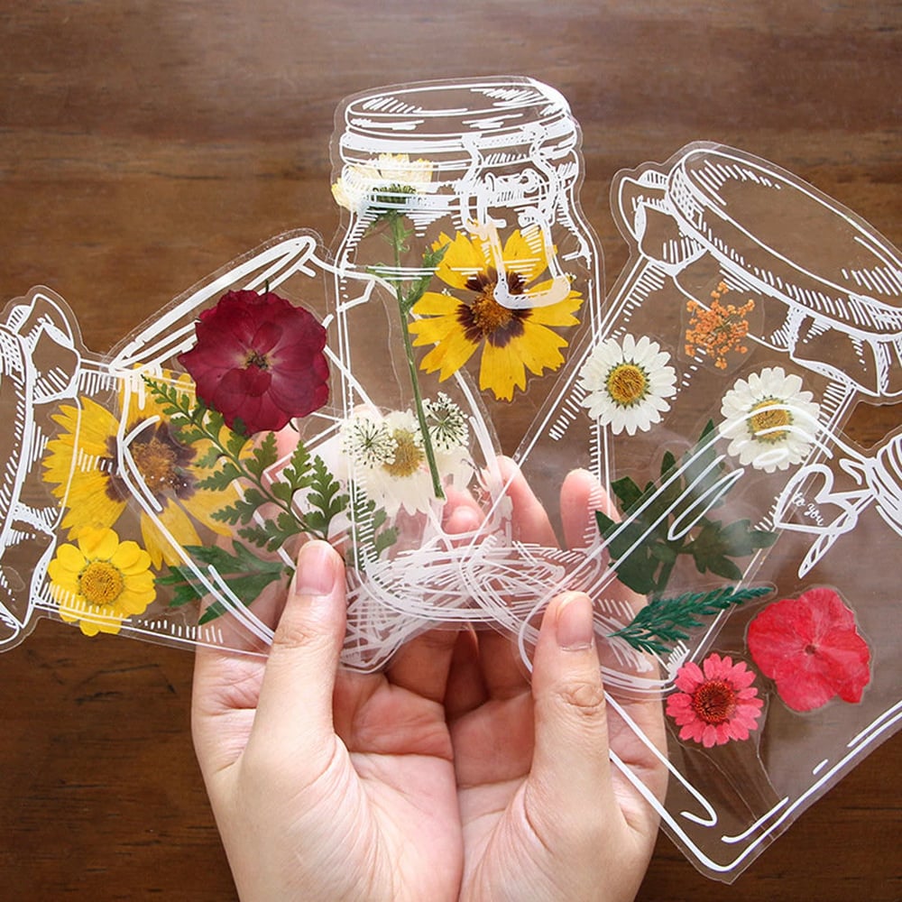 Marcador de página com flores secas - imagem 7