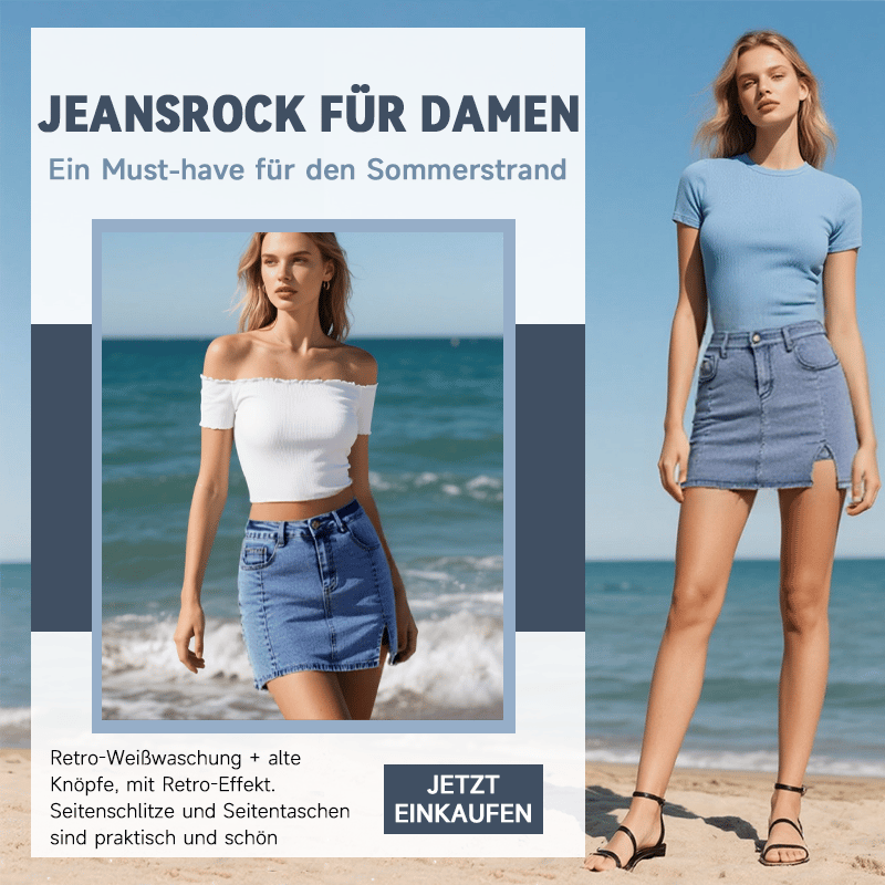📢Letzter Tag: 49% Rabatt👖✨ Damen-Jeansrock mit hoher Taille – Minirock-Vibes mit Shorts-Komfort! 🔥💃