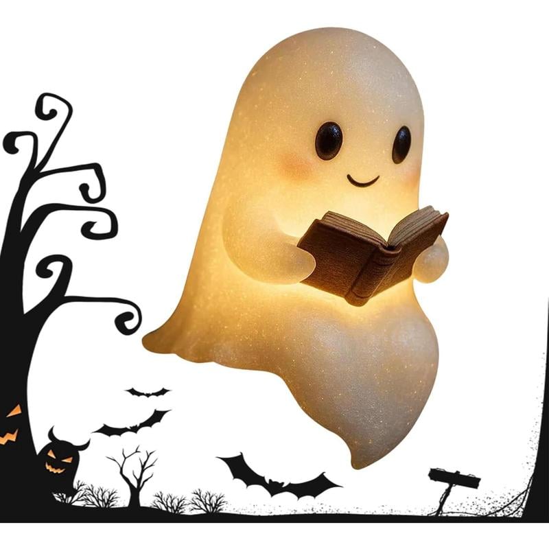 Cute Ghost Reading Book Lamp