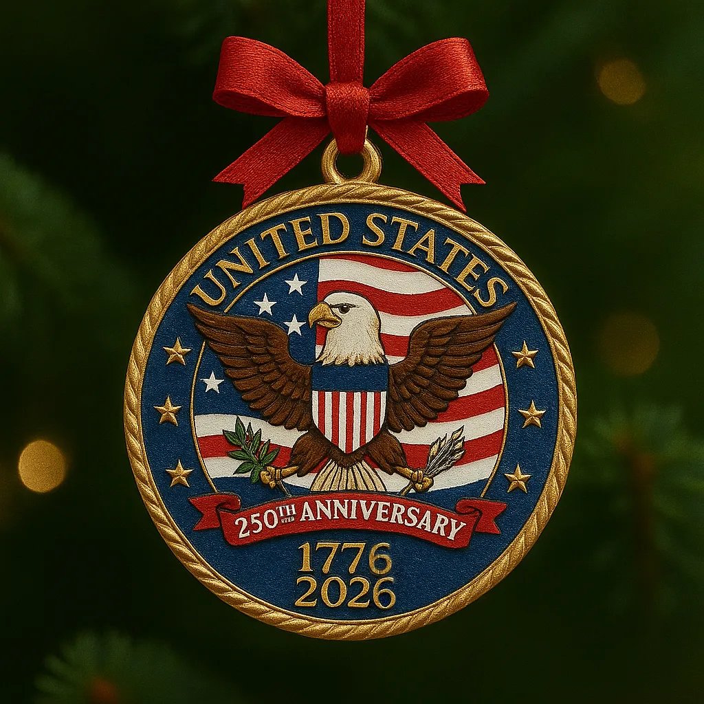 🎄250th Anniversary of the United States Commemorative Ornament