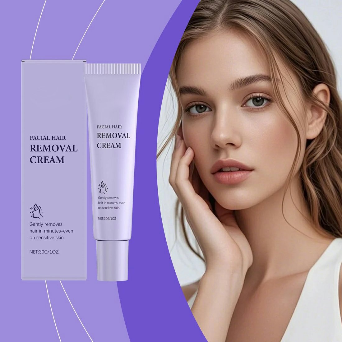 💖Sanfte und schmerzfreie Creme zur Haarentfernung im Gesicht