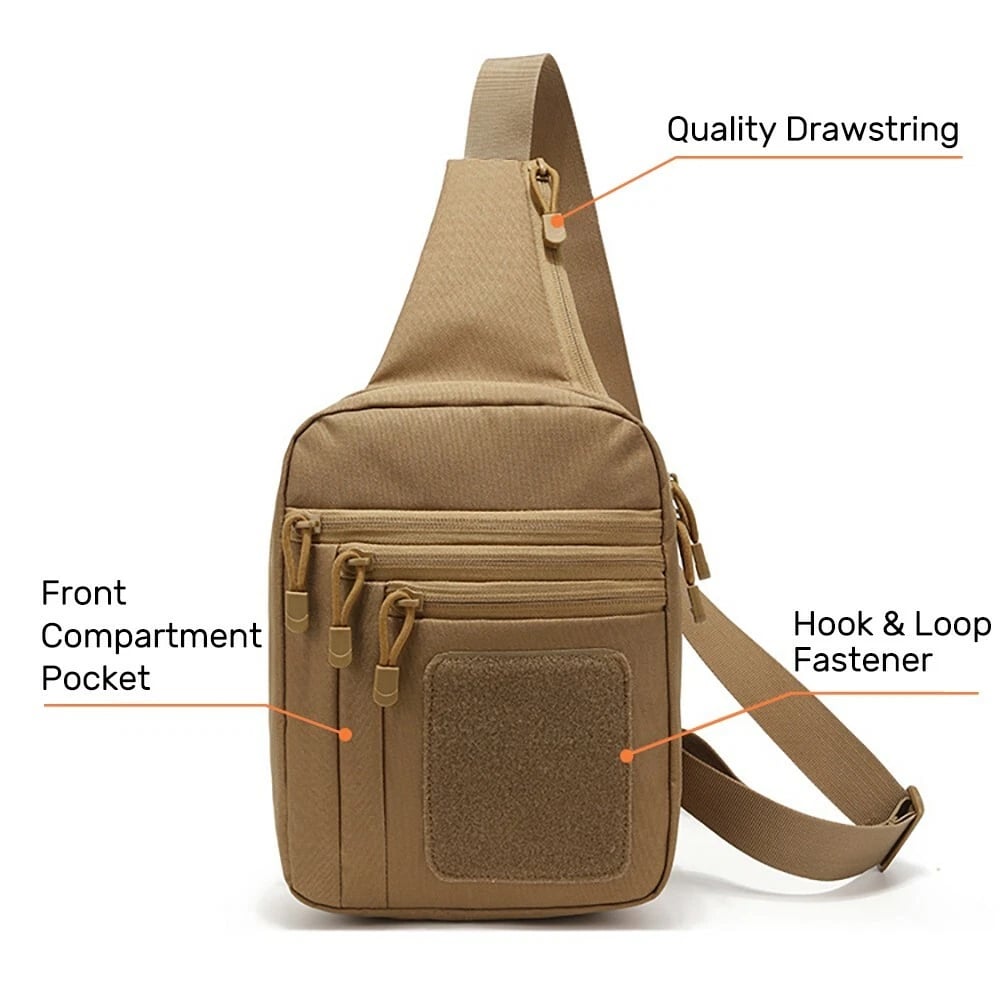 戰術肩包胸包斜背包手槍口袋收納袋 - 圖片 4/14