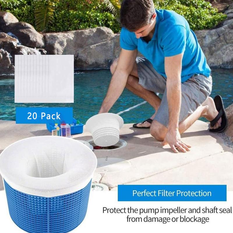 Product Introduction of Leaf Skimmer - Springcleaning 50/20 Pack Pool Filters for Baskets and Skimmers Cleans Debris and Leaves for In-Ground and Above Ground Pools, Easter 3