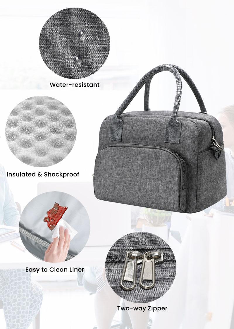 Product Introduction of Lunch Bag for Women Men Large Insulated Reusable Lunch Box Girls  Water Resistant Portable Cooler Tote Bag for Work Picnic 3