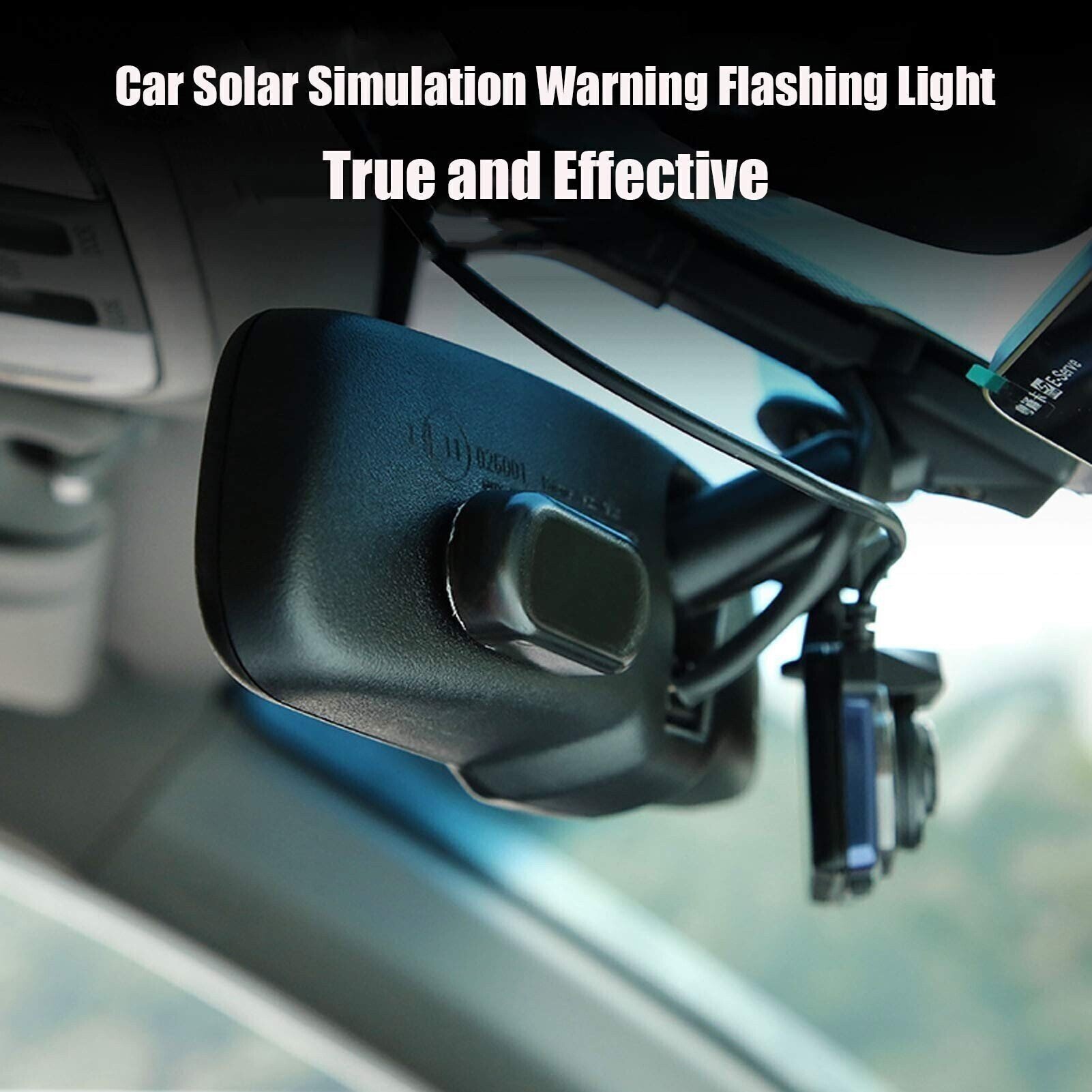 Car Solar Power AntiTheft LED Flashing Security Light
