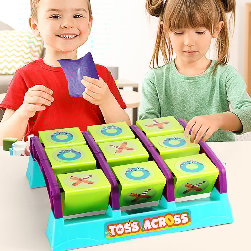 Toss Across Game Competitive Tic Tac Toe Action