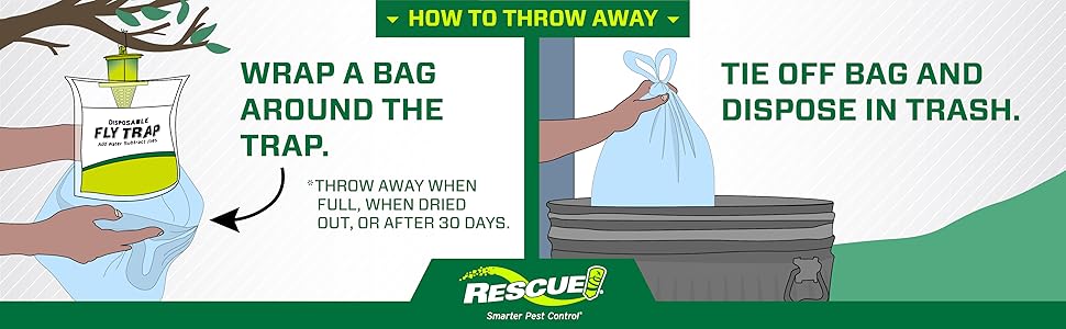 wrap a bag around the trap - tie off bag and dispose in trash