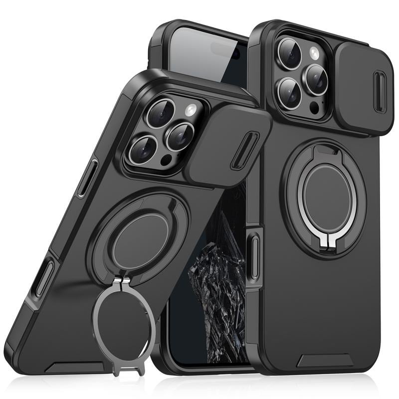 Handyhülle mit verschiebbarer Kameraabdeckung für iPhone 16 15 14 13 12 Pro Max