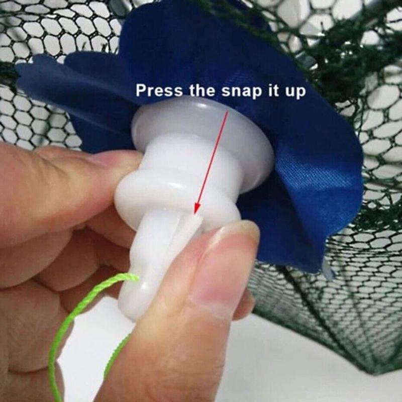 Fishing Bait Trap Crab Net Crawdad Shrimp Cast Dip Cage Fish Minnow Foldable NEW 6