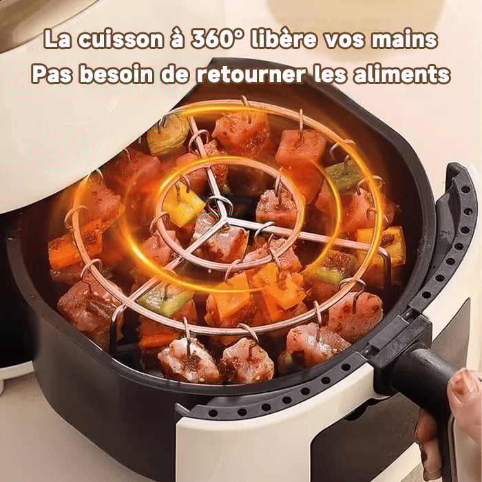 DERNIER JOUR -49%🥩 Friteuse à air pour barbecue avec grill vertical pour kebabs + gants anti-brûlure offerts 🍤