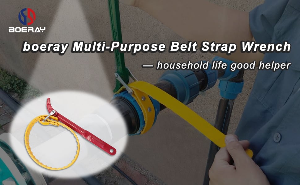 Multi-Purpose Cartridge Filter Canister Belt Strap Wrench