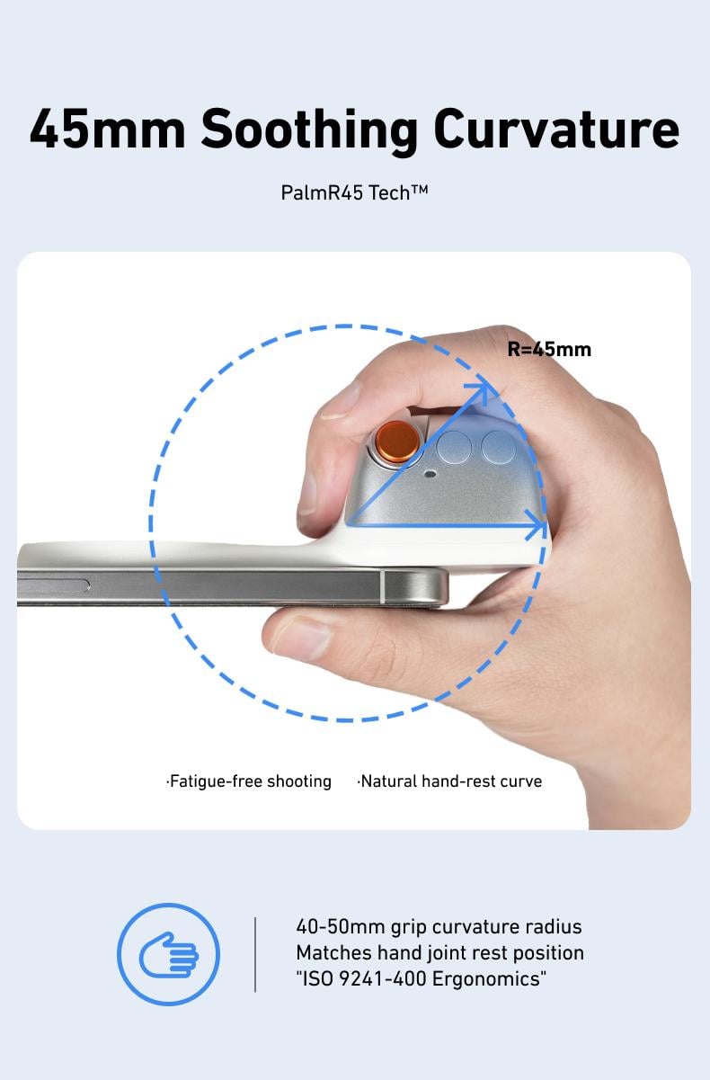 【TikTokShopBlackFriday】TELESIN Magnetic Phone Camera Grip with Wireless Shutter – DSLR-Style Handle for iPhone & Android, 1/4" Screw, Ergonomic Design, Perfect for Vlogging, Selfies, and Steady Shots, Compatible with iPhone 17 【TikTokShopBlackFriday】TELESIN Magnetic Phone Camera Grip with Wireless Shutter – DSLR-Style Handle for iPhone & Android, 1/4" Screw, Ergonomic Design, Perfect for Vlogging, Selfies, and Steady Shots, Compatible with iPhone 17