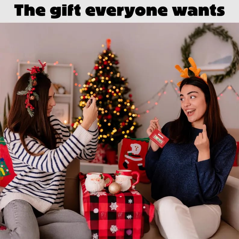 Custom Christmas Money Holder, Funny Cash Gift for Friend, Family, Merry Christmas Bruh Money Card, Set 3 Money Stocking Stuffer image 5