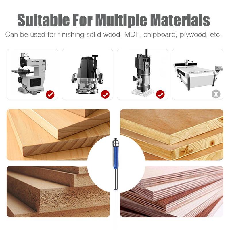 4-Piece Dual Bearing Trimming Tool Set 1/4-Inch New Deburring and Polishing Tool Size Universal-2