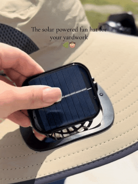 Solar Breeze™ UV Protection Floppy Hat – Solar Powered with Dual Fans
