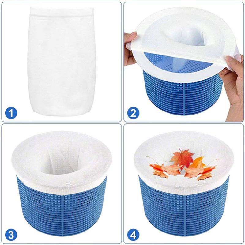 Product Introduction of Leaf Skimmer - Springcleaning 50/20 Pack Pool Filters for Baskets and Skimmers Cleans Debris and Leaves for In-Ground and Above Ground Pools, Easter 7