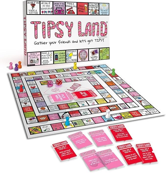 Tipsy Land- Brings the Party Anywhere Fun, Fast-Paced Drinking Game Perfect for Game Night