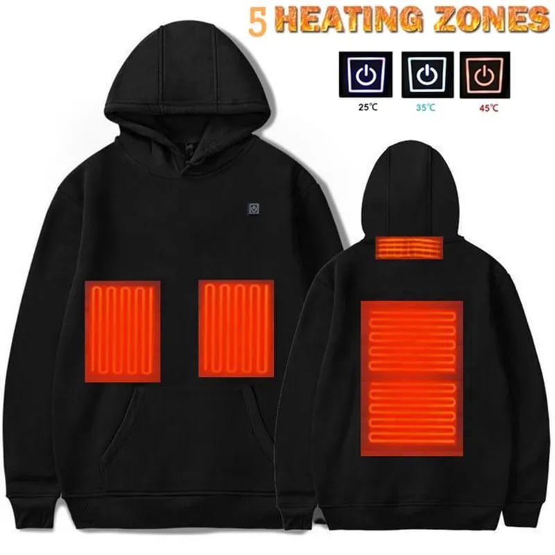 Heated Hoodie Charging Feature