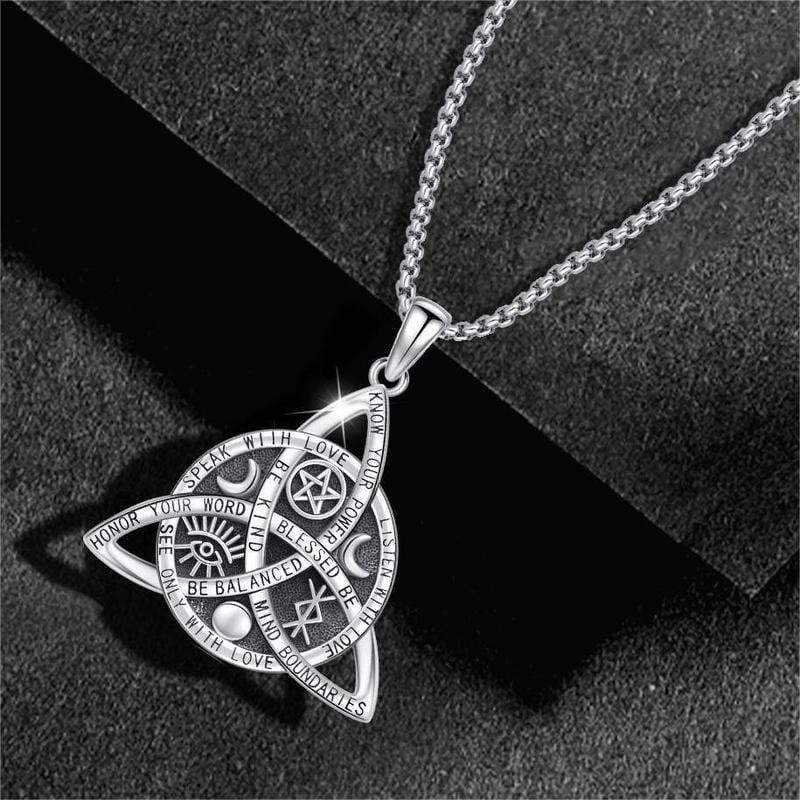 🔥Last Day 49% OFF✨Handmade Sterling Silver Vintage Celtic Knot Pendant Necklace🎁Buy 2 Free Shipping