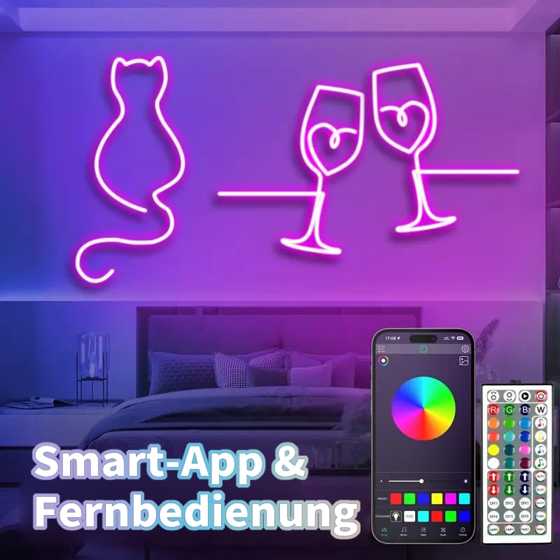 ✨Smarte USB-LED-Ambienteleuchte mit App-Steuerung – Farbwechsel-Hintergrundbeleuchtung für TV & Wohnraum