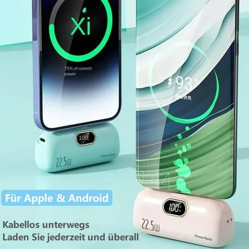 🎉⏰5000 mAh tragbare Mini-Ladegerät-Powerbank für Telefon🔋