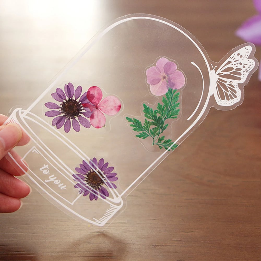 Marcador de página com flores secas - imagem 6