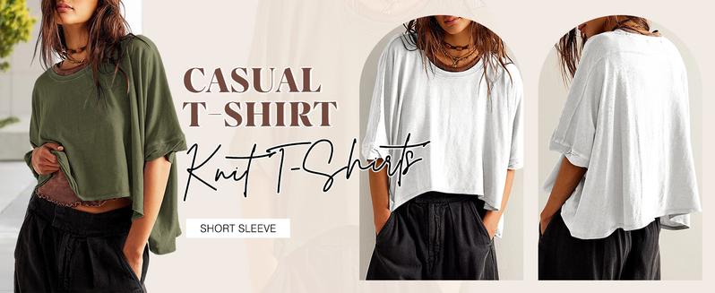 Product Introduction of Dokotoo Women's Tops for Women 2025 Loose Oversized Basic Tee Comfortable Soft Fabric Flattering Fit - Womenswear 1 Product Introduction of Dokotoo Women's Tops for Women 2025 Loose Oversized Basic Tee Comfortable Soft Fabric Flattering Fit - Womenswear 1