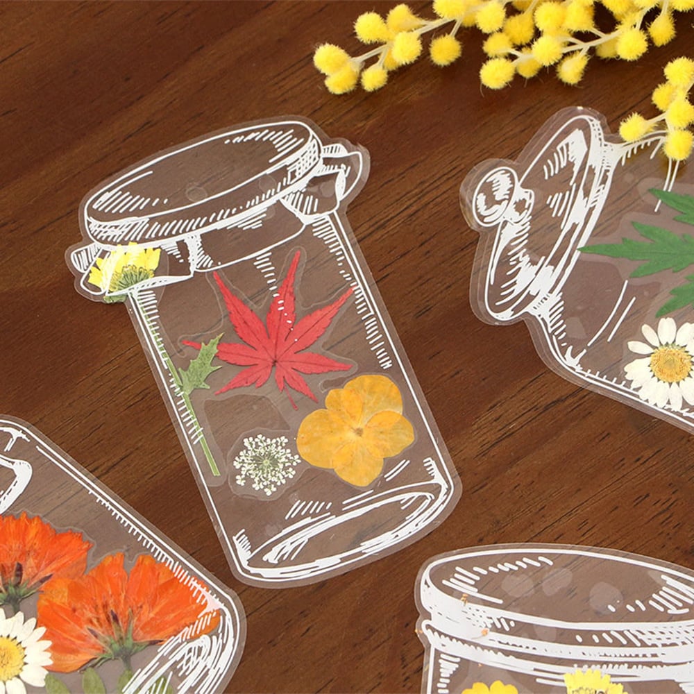 Marcador de página com flores secas - imagem 5