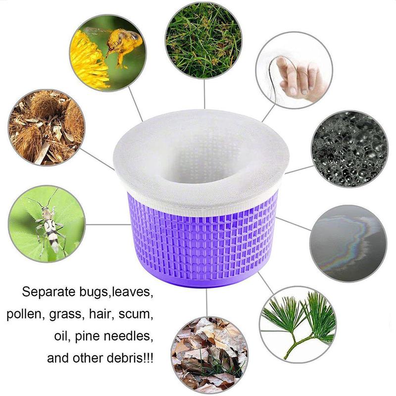 Product Introduction of Leaf Skimmer - Springcleaning 50/20 Pack Pool Filters for Baskets and Skimmers Cleans Debris and Leaves for In-Ground and Above Ground Pools, Easter 5
