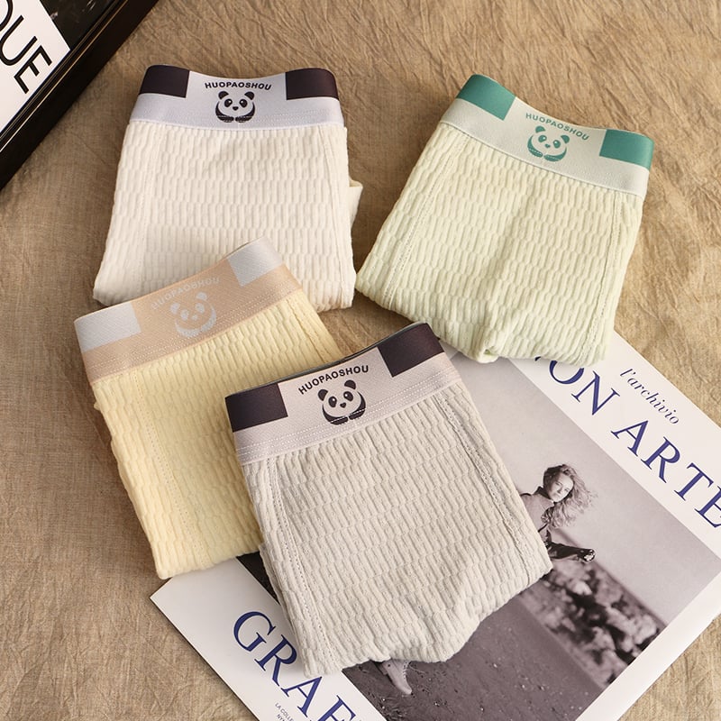 Men’s Cotton Boxer Briefs – 4 Pack Breathable Summer Underwear, Athletic Fit 🩳✨