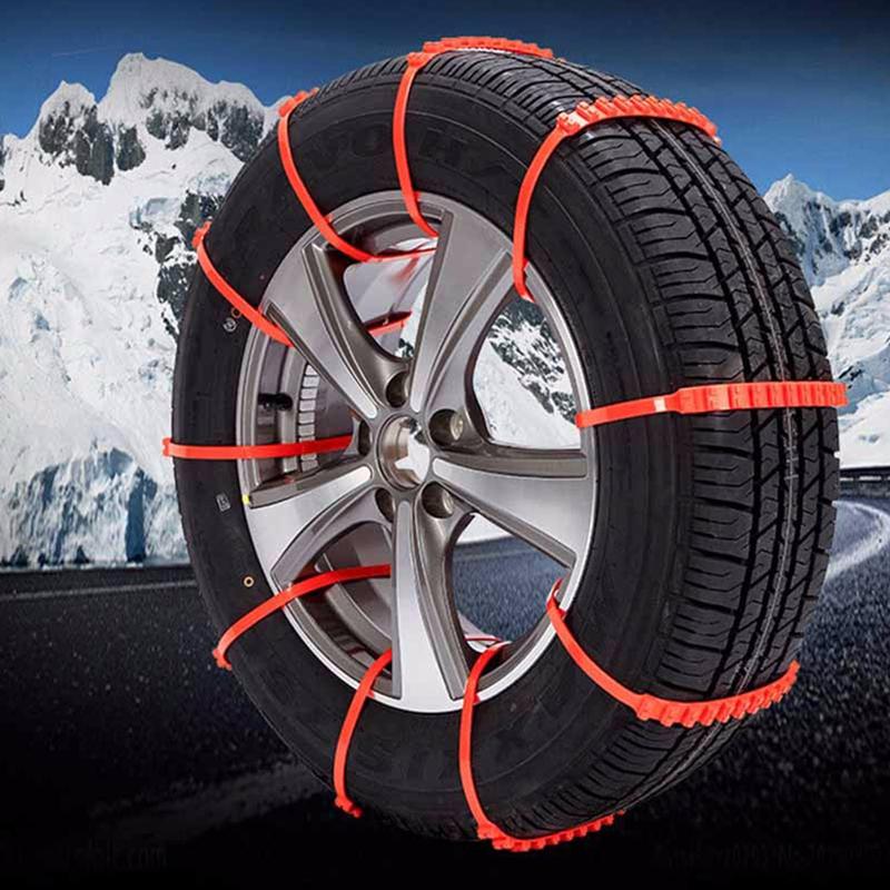 Universal Car Styling Chains Adjustable Nylon SUV Wheel Tires Snow Chain (10pcs) NEW