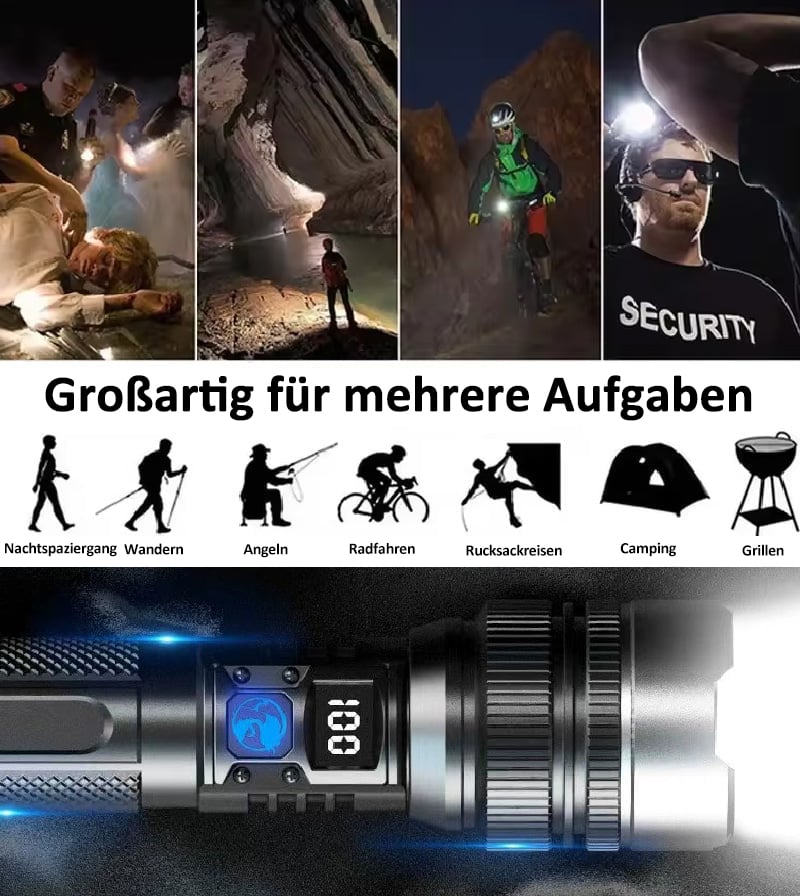 🔥Letzter Tag 49 % Rabatt – 2025 Die ultimative Survival-Taschenlampe (Kaufen Sie 2, kostenloser Versand)