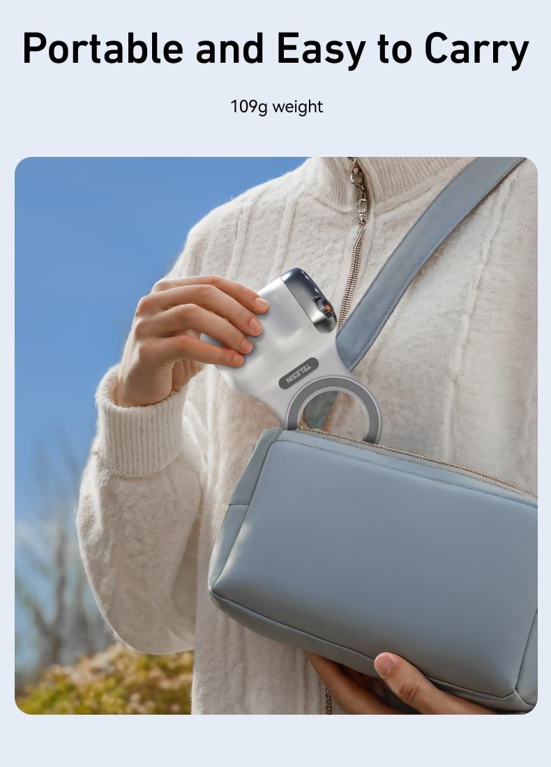 【TikTokShopBlackFriday】TELESIN Magnetic Phone Camera Grip with Wireless Shutter – DSLR-Style Handle for iPhone & Android, 1/4" Screw, Ergonomic Design, Perfect for Vlogging, Selfies, and Steady Shots, Compatible with iPhone 17 【TikTokShopBlackFriday】TELESIN Magnetic Phone Camera Grip with Wireless Shutter – DSLR-Style Handle for iPhone & Android, 1/4" Screw, Ergonomic Design, Perfect for Vlogging, Selfies, and Steady Shots, Compatible with iPhone 17