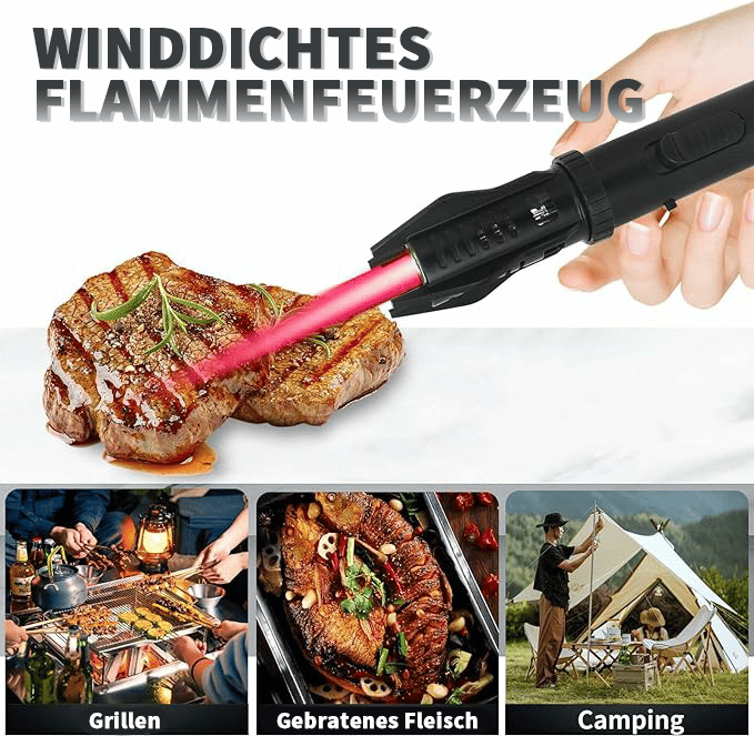 🏆️Letzter Tag 49% Rabatt💥Camping Outdoor winddichtes Feuerzeug mit gerader Flamme