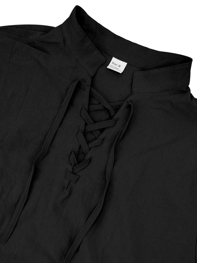 Men's Linen Casual Long Sleeve Polo Shirt, Stylish New Design for Spring & Fall, Fitted Relaxed Wear for Everyday Comfort