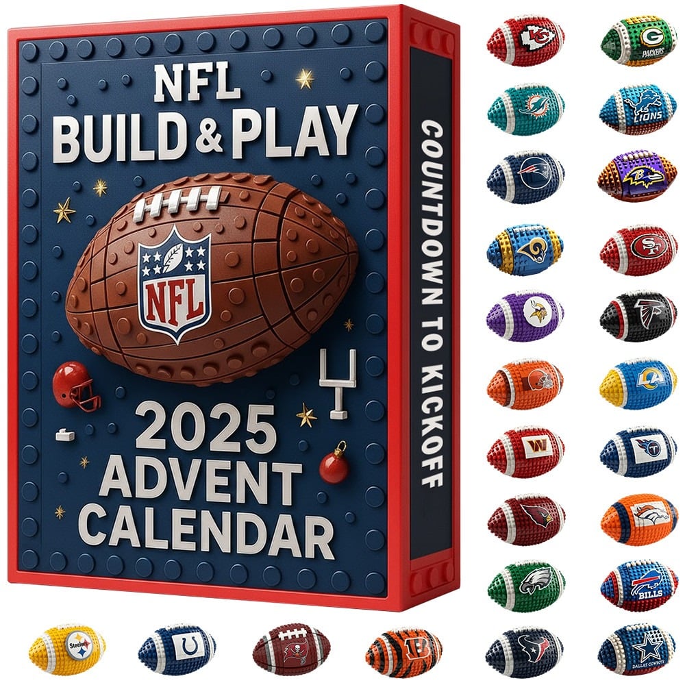 🏈 2025 NFL All Team Football Ball Full Set Advent Calendars 🎄