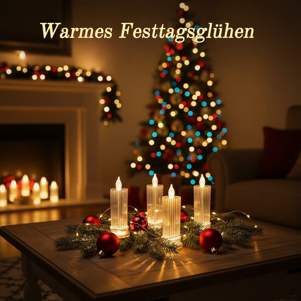 🔥HEISSER VERKAUF 49% RABATT✨🕯️LED-Kristallkerzenlichter (4 Stück im Set)