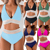 ⏰Last Day Promotion 49% OFF ⏳-2025 High Waisted Tummy Control Color Block Bikini Sets🎁