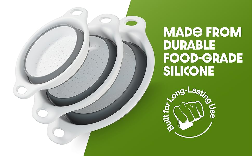 made from durable food grade silicone