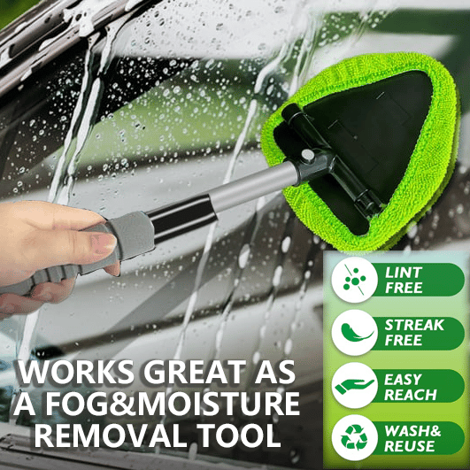 🚗Microfiber Windshield Cleaner with Extendable Handle🧹