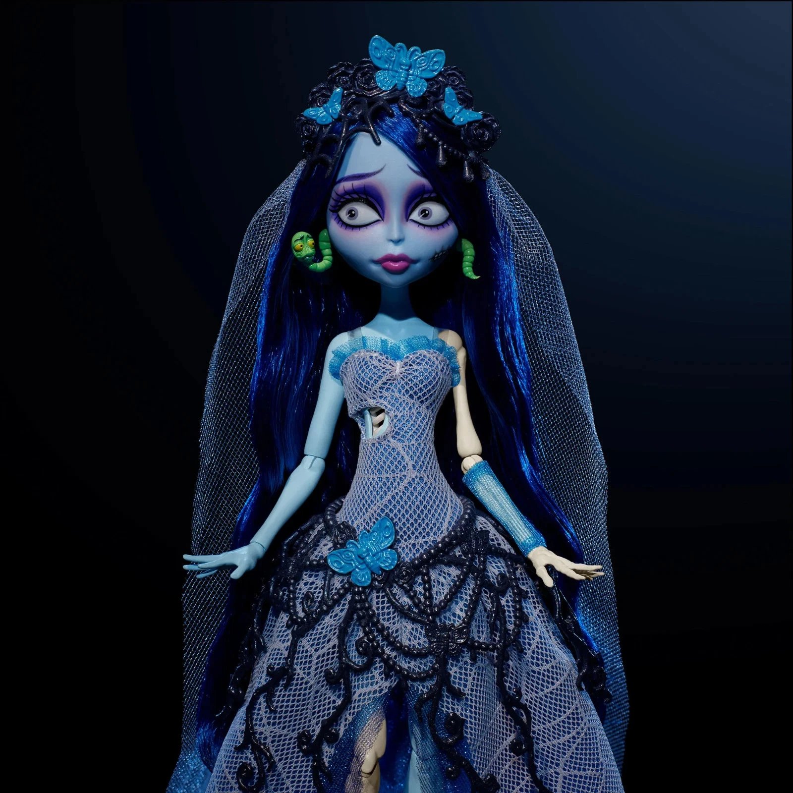 🎃 Halloween Exclusive: Monster High × Tim Burton's Corpse Bride Emily Skullector Fashion Doll💀🕯️