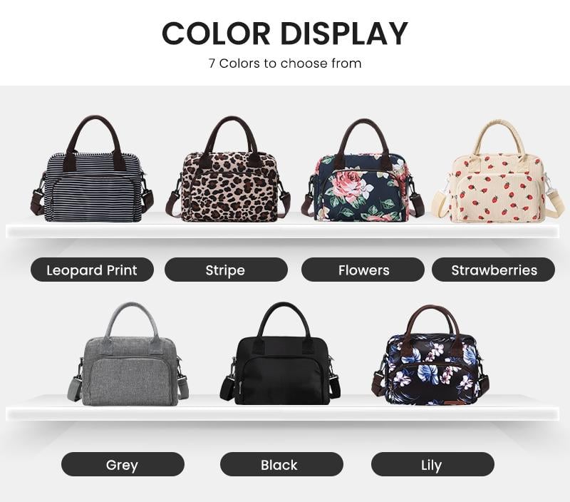 Product Introduction of Lunch Bag for Women Men Large Insulated Reusable Lunch Box Girls  Water Resistant Portable Cooler Tote Bag for Work Picnic 7