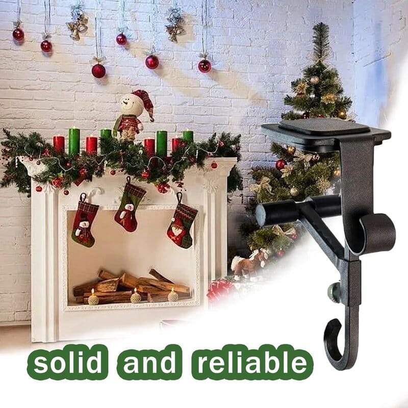 2 In 1 Adjustable Christmas Garland and Stocking Hanger solid_itoolmax