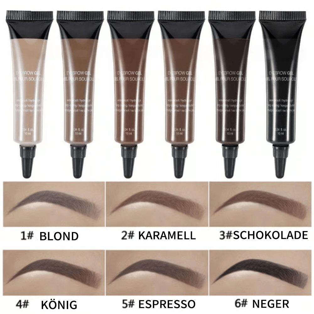 Langanhaltendes, wasserfestes und wischfestes flüssiges Augenbrauengel/Augenbrauenfarbe
