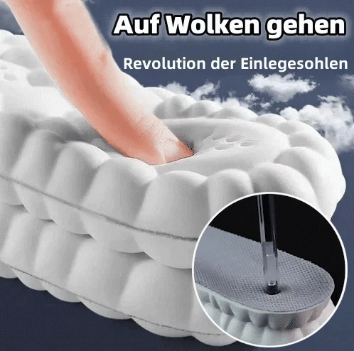 1 Paar 4D Cloud Technologie Sports Einlegesohlen für Männer und Frauen🦶10% Rabatt beim Kauf von 2 Stück